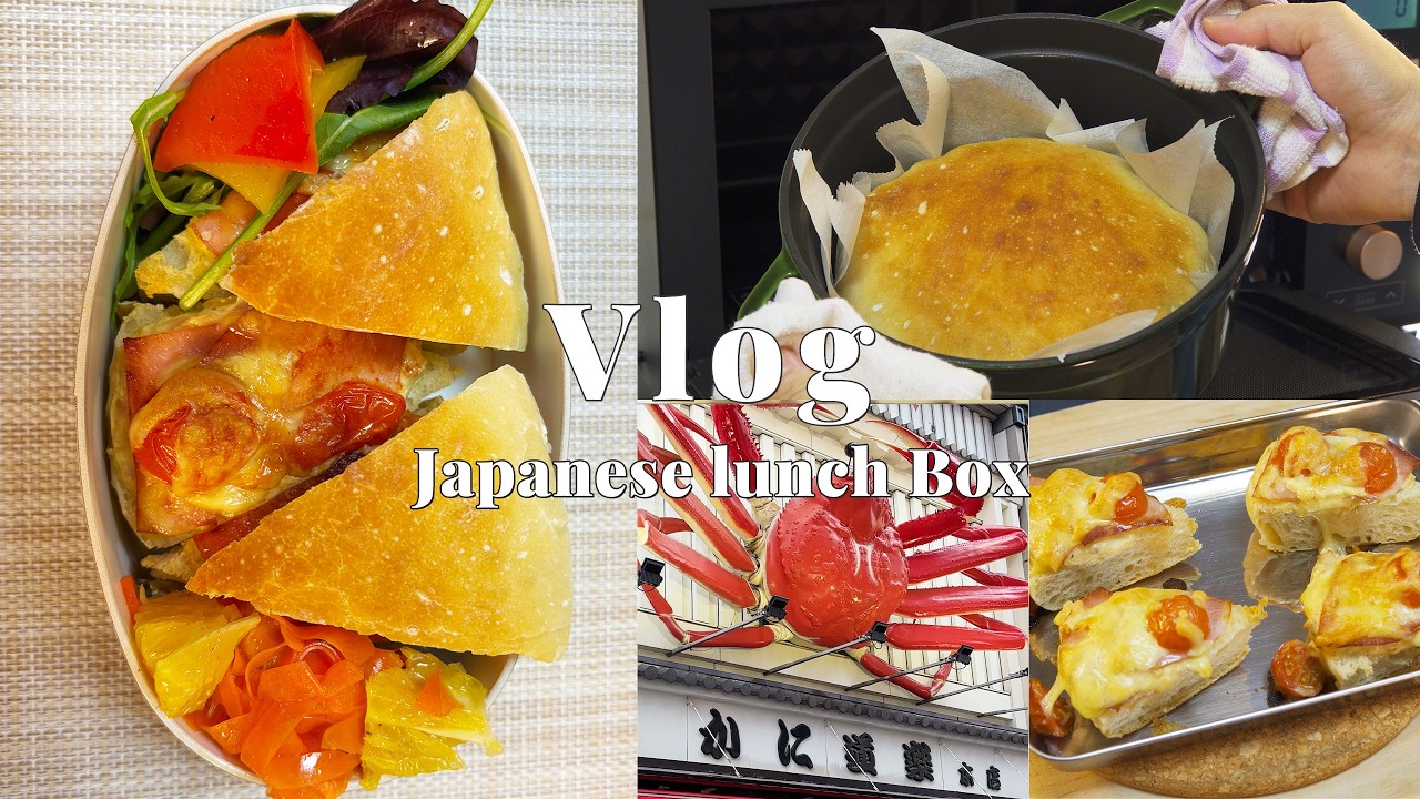 Bento Vlog | Homemade Bread Sandwich | Osaka Walking Tour (Shinsaibashi & Dotonbori)