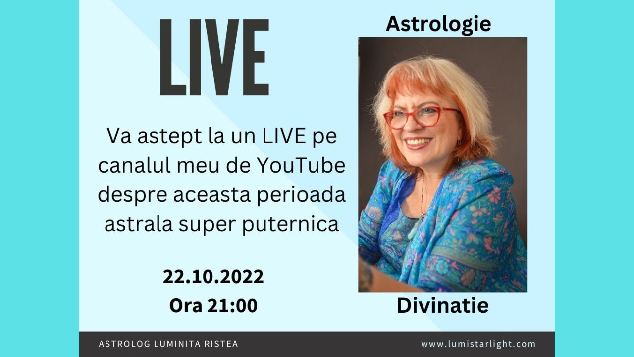 LIVE - 22.10 - Intalnire la ceas de seara cu astrele! Ce se intampla pe ...