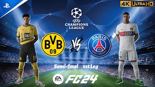 FC 24 - Dortmund vs. PSG | Champions League 23/24 Semi-final 1st Leg | PS5 [4K 60FPS]