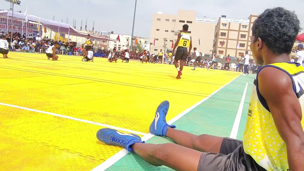 44TH JUNIOR INTER DISTRICT KARIMNAGAR VS WARANGAL 4TH INNINGS KHO KHO 