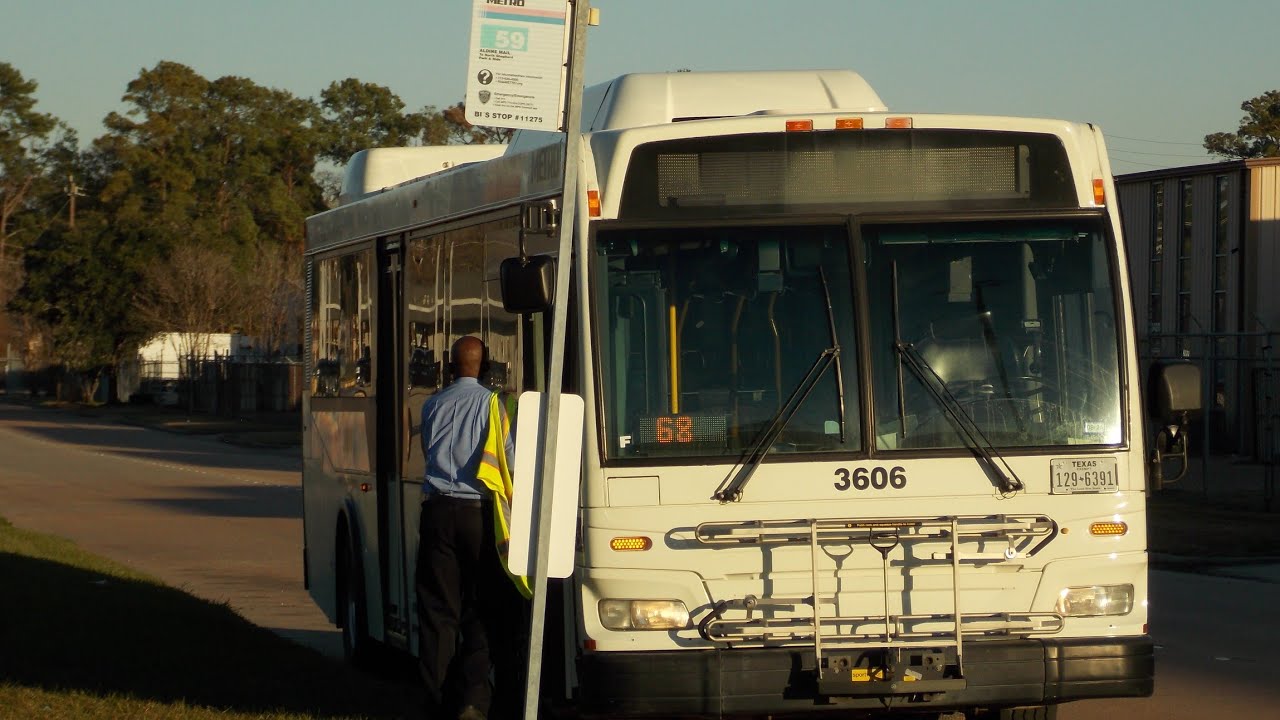 Houston Metro Full Ride 59 Aldine Mail Route, Orion 7NG HEV 2008, To