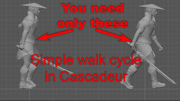 Simplest Walk Cycle | Cascadeur