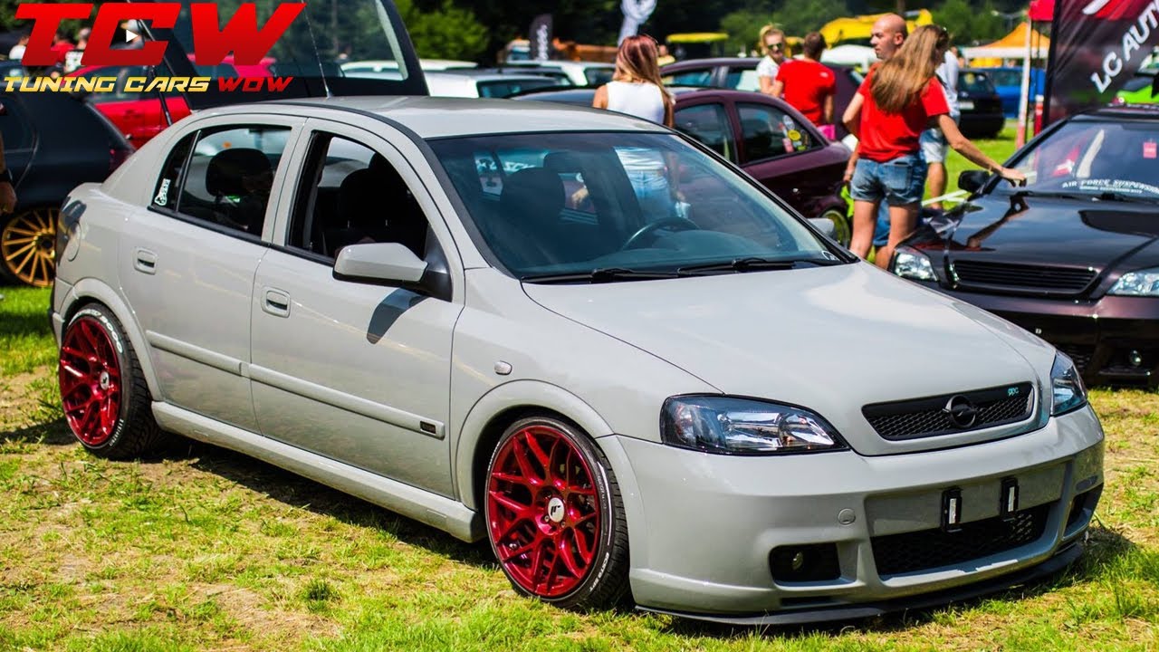 Opel Astra G Bagged on Japan Racing Wheels Tuning Project by Bogdan 