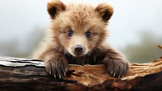 THE BABY BROWN BEAR LETS LEARN #animals #wildlife #kidsvideo #bear #learning