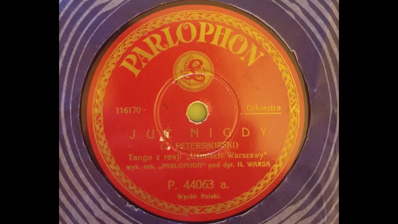 Już nigdy (tango) 1930 - Orkiestra 