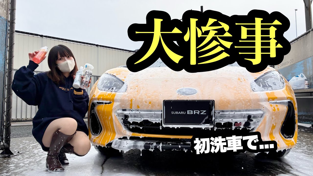 花ちゃんと初洗車！あま猫さんのAmur使ったら、まさかの事件が...