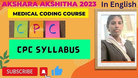 Medical coding /CPC syllabus for beginner and experienced 2023_in English