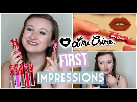 Video: Lime Crime Velvetines Rústico Líquido Mate Lápiz Labial Revisión