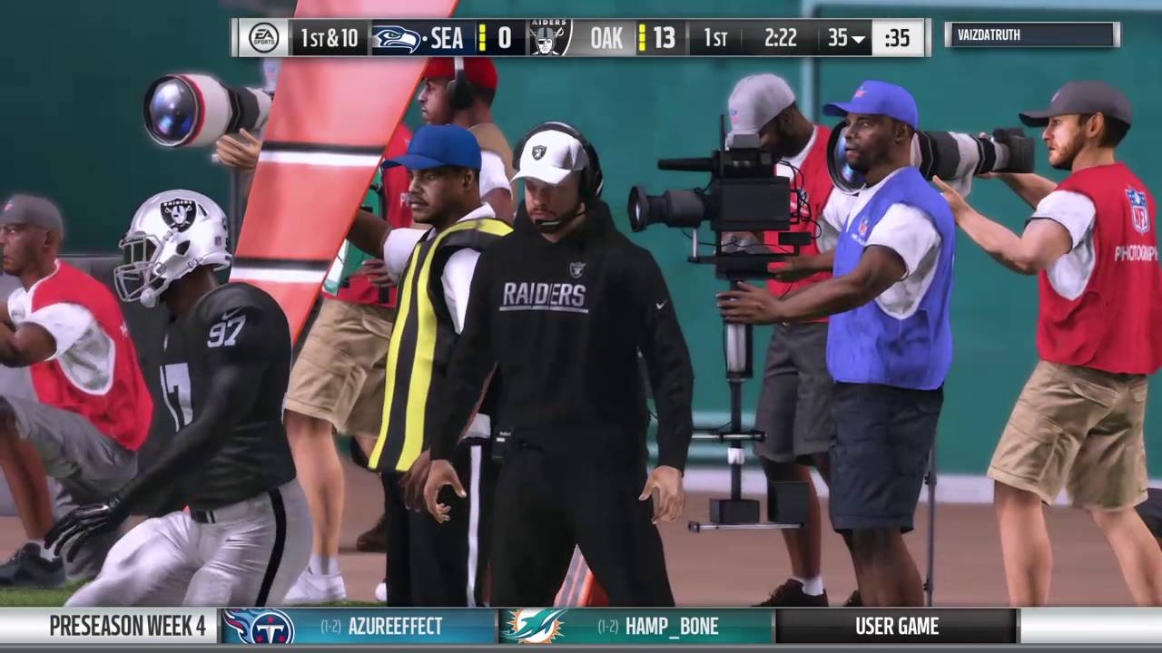 XFL Preseason vs Raiders