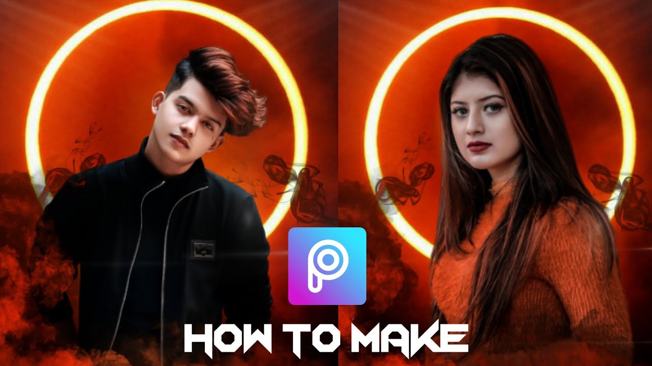 PicsArt Ring Light Photo Editing Tutorial | Ring Light Smoke Effect Photo Editing in Hindi