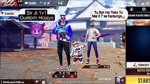 Random Player Call Me Noob🤬 And I Challenge 1v1 |  0 7 se haraunga enemy told😡 || Ps AR 77 Yt