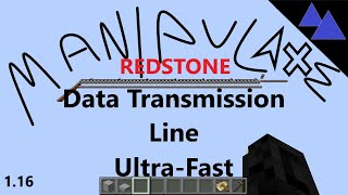 Manipulate Redstone - Data Transmission Line Ultra Fast