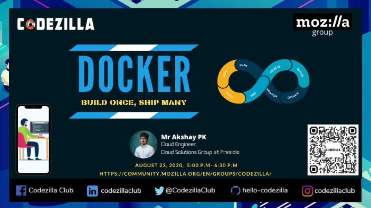 DOCKER - Build Once, Ship Many || Mr. Akshay PK || Codezilla Club ||