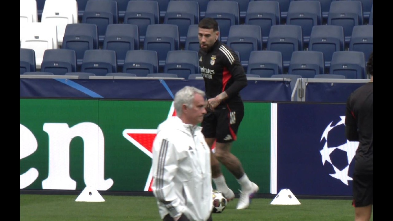 Prestianni, Mourinho train ahead of Benfica's UCL showdown with Real Madrid | WeShow Sports