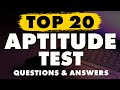 Aptitude Test Questions and Answers with Solutions