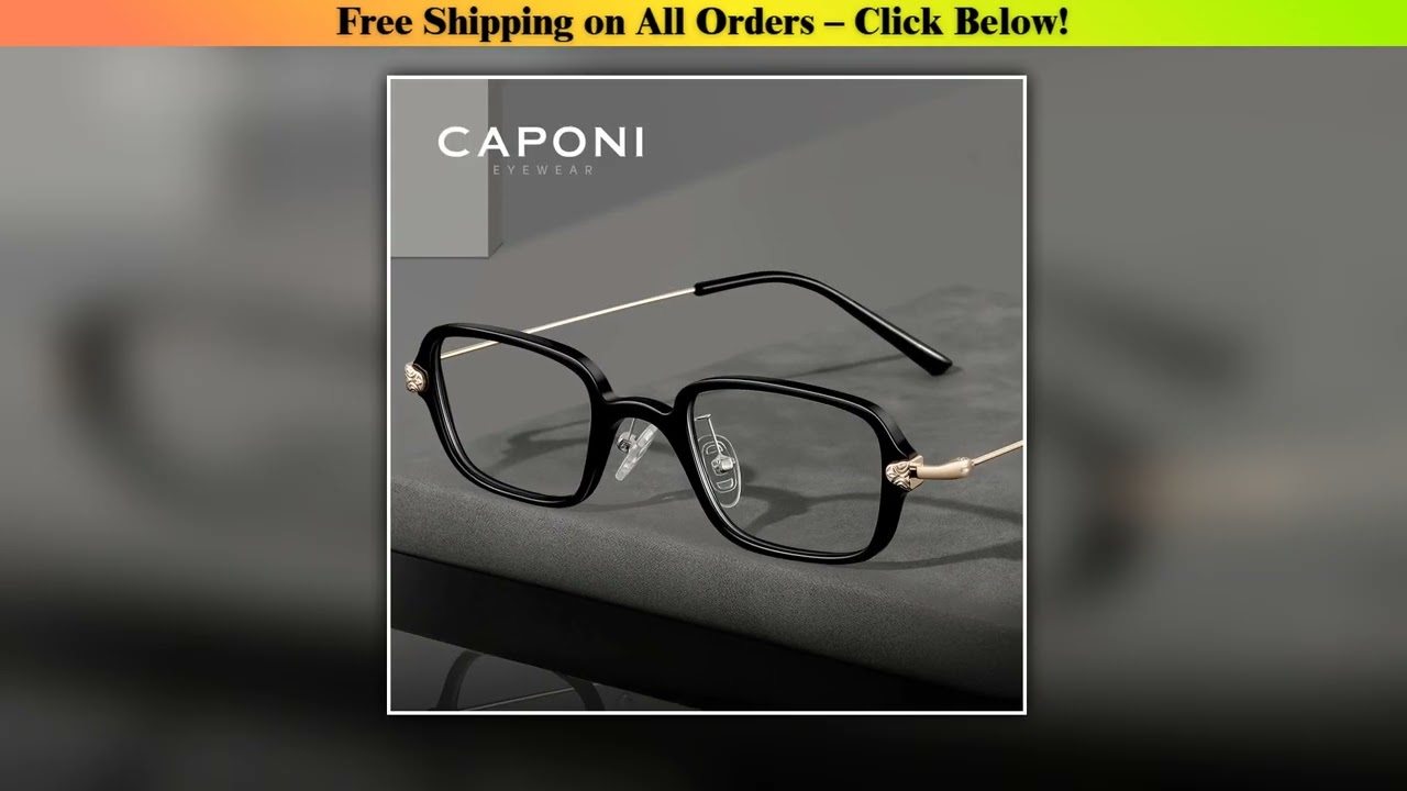 CAPONI Classic Presbyopic Men Glasses Business Anti Blue Ray Computer Reading Glasses Diopter from