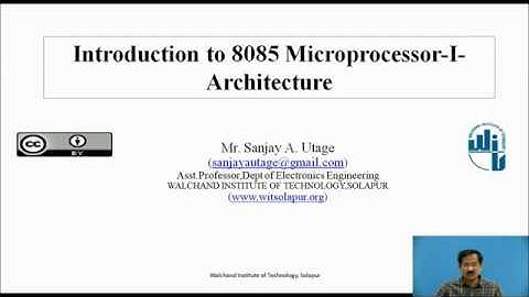 Introduction to 8085 Microprocessor-I