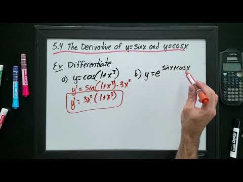 Video 5.4 The Derivative of y=sinx and y=cosx (Grade 12 Calculus MCV4U) - youtube
