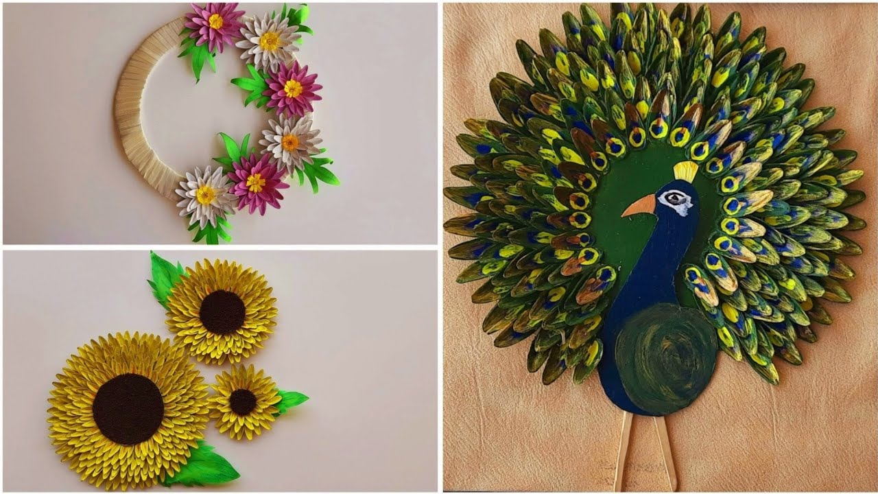 🌻Sunflower seed waste craft ideas 🌻/ Pumpkin seed craft ideas/ DIY craft ideas using waste