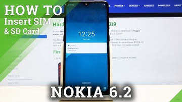 How to Insert Nano SIM and Micro SD Card in NOKIA 6.2 2019 – Install SIM & SD Card