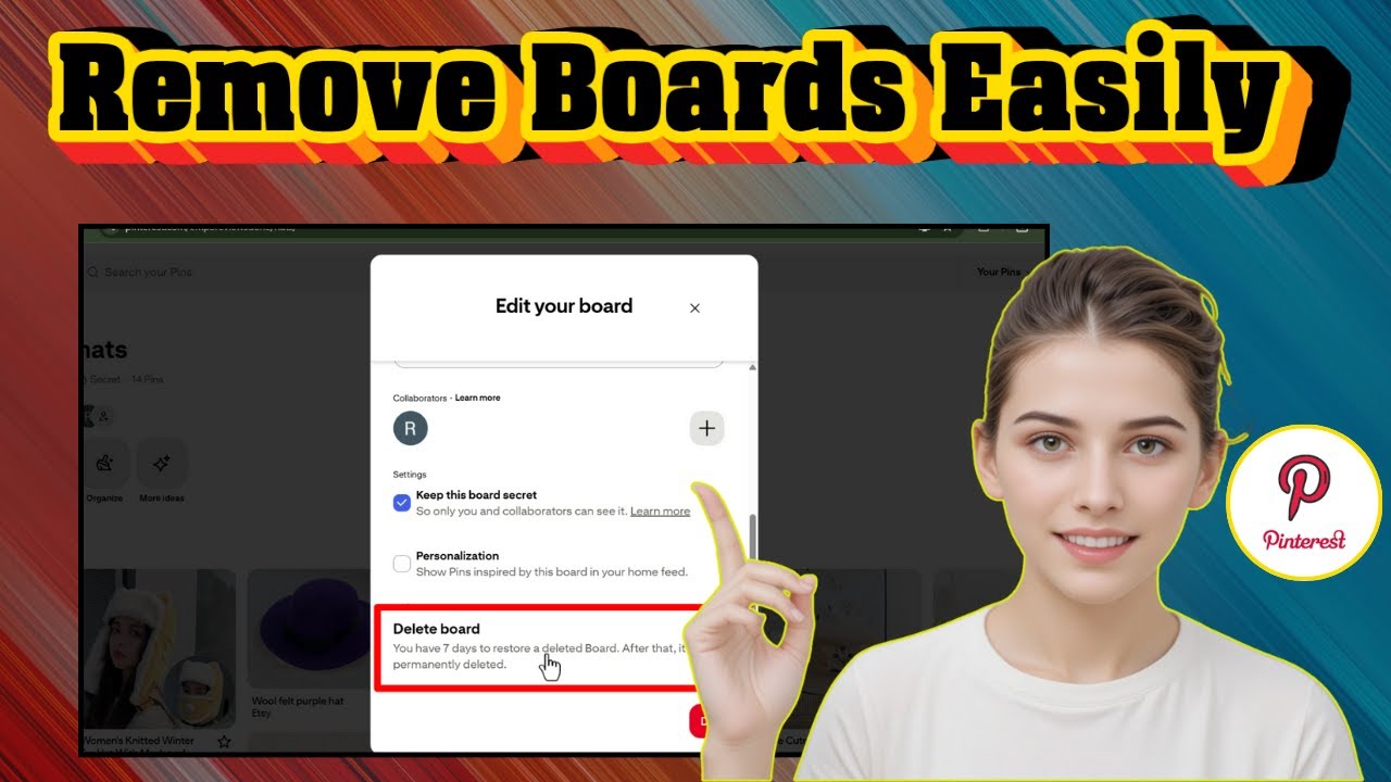 How To Delete Pinterest Boards | Clean Up Your Profile (2025)