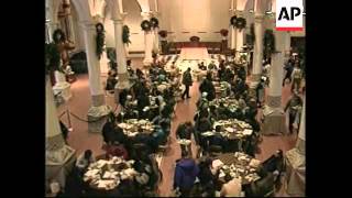 USA: SOUP KITCHEN PROVIDES FOOD FOR NEW YORK HOMELESS