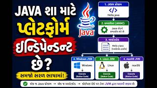 Java Platform Independent કેમ છે? | JVM, Bytecode Explained Easily in Gujarati#java #jvm#javabasics