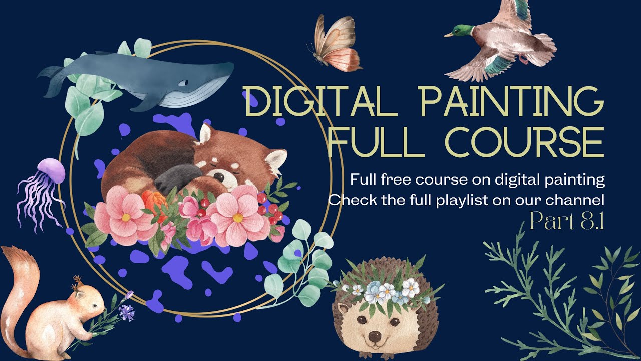 8.1 Layer Basics || Free Digital Painting Course || Photoshop Painting ...