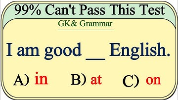 Mixed English Grammar Test: 99% Can
