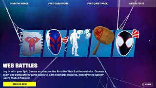 FORTNITE WEB BATTLES (FREE REWARDS)