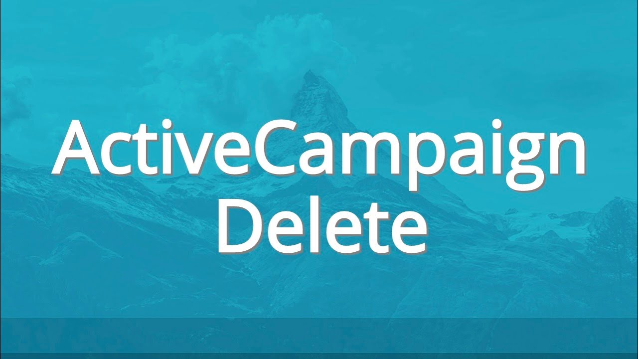 Little Known Questions About How To Remove A Contact From Active Campaign.