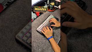 My keybs Monday to sunday #shorts #asmr #keyboard #trending #ytshorts #unboxing