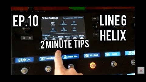 Line 6 Helix - Setting Up Outputs for Live Use- Bypassing Big Volume Knob - 2 Minute Tip