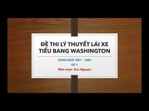 Video: Luật lái xe ở tiểu bang Washington là gì?