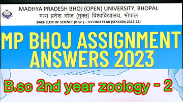 mp bhoj assignment copy 2023/bsc 2nd year/zoology question paper 2/2023/mp bhoj assignment zoology