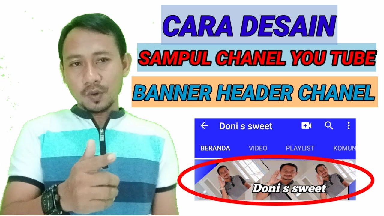  Cara  Buat  Desain  Banner Header Chanel You Tube YouTube