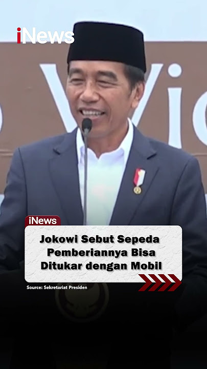 Jokowi Sebut Sepeda Pemberiannya Bisa Ditukar dengan Mobil #shorts #jokowi