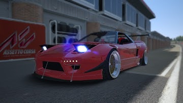 3DSMAX Tutorial Part 11 - Headlights animation - Nsx Type R Rocket Bunny[Assetto Corsa] - WIP