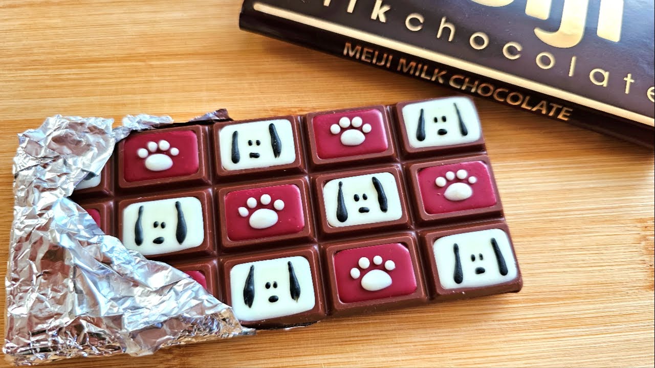 【バレンタイン】大好きなスヌーピーの板チョコ作ってみた