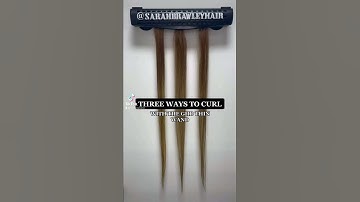 THREE WAYS TO CURL HAIR USING THE GHD THIN WAND #ghdhair #haircurling #hairtutorial #easyhairstyle