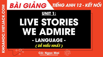 Tiếng Anh lớp 12 Unit 1: Life stories we admire - Language - trang 9, 10, 11 | Global success