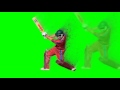 Cricket player  green screen footage free