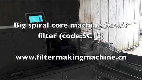 spiral core/tube forming machine SC15 www.filtermakingmachine.cn
