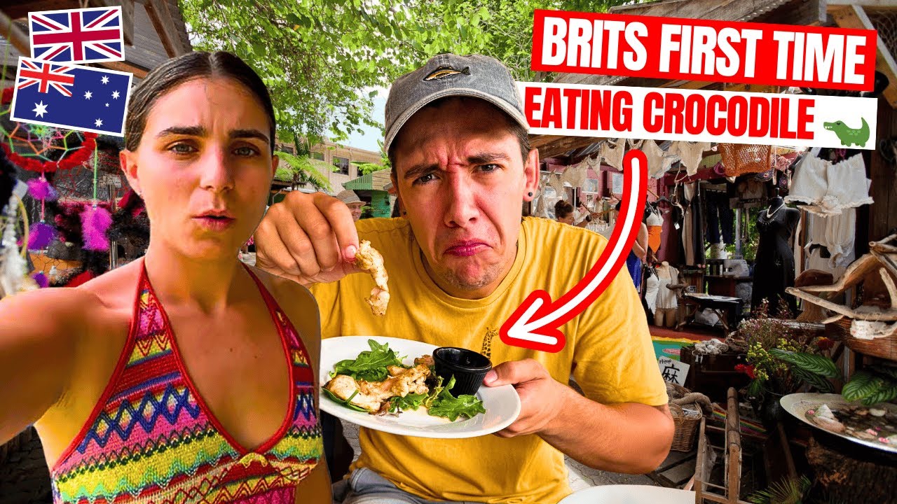 Исследуем рынки Куранды и дегустируем мясо крокодила в Австралии!