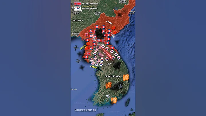 The Korean War using Google Earth