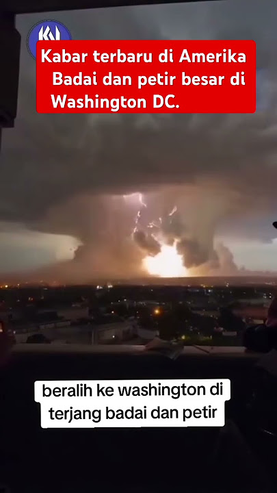 Terbaru || Badai dan petir besar menhancurkan kota di Washington dc #tornado #storm #news #kebakaran