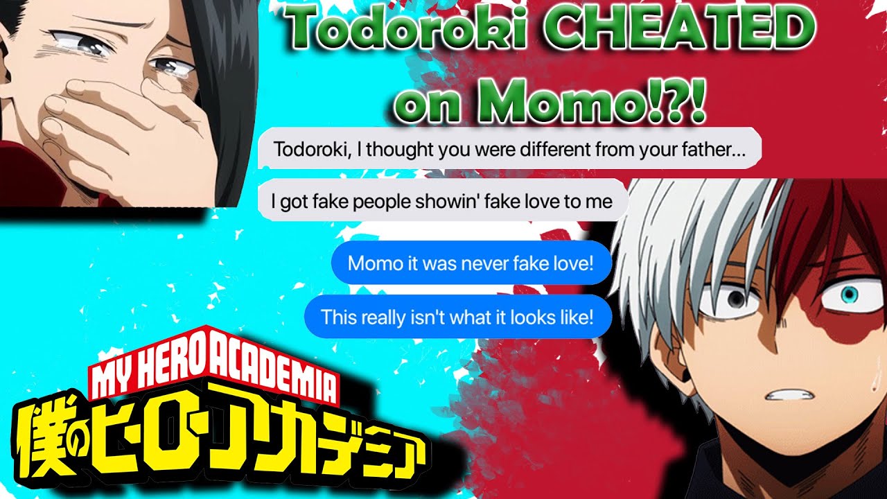 Todoroki CHEATED on Momo!? Drake Lyric 'Prank' 🎶 | MHA & BNHA Texts