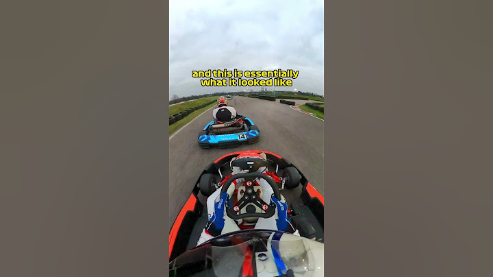 I literally couldn't see A THING in this kart race