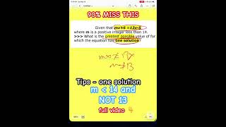 99% Miss This SAT Algebra Mistake #satmath #desmos  #shorts