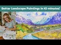 Instantly Improve Your Watercolor Landscape Paintings with this ten minute technique